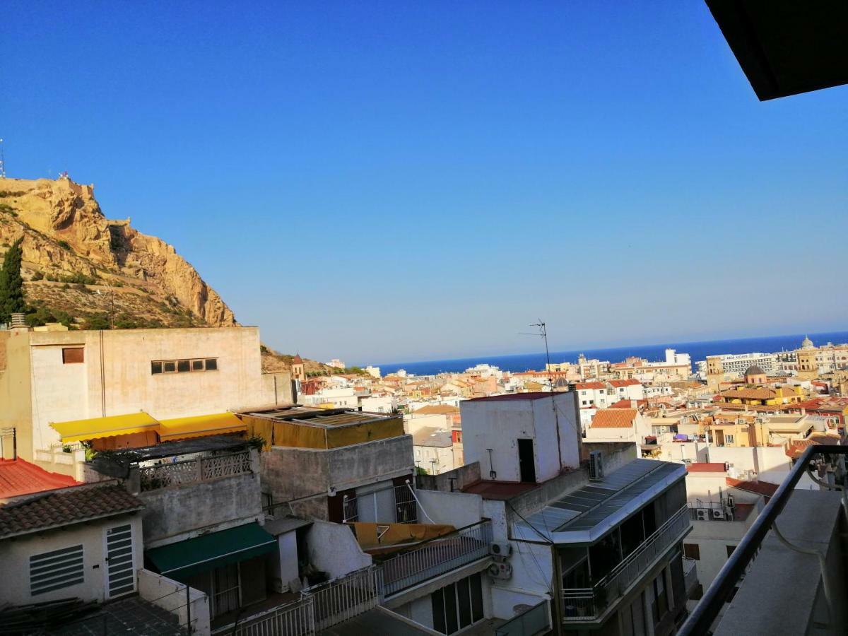 Corazon De Alicante Con Vistas Al Mar Y Al Castillo Exteriör bild